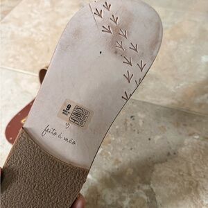 beek gold Leather Sandals new in box!!!